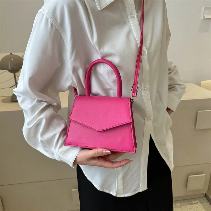 

Trendy Korean Sle Versatile Women's Handbag 2025 New Faion Small Square Bag Top Handle oulder Crossbody Bag