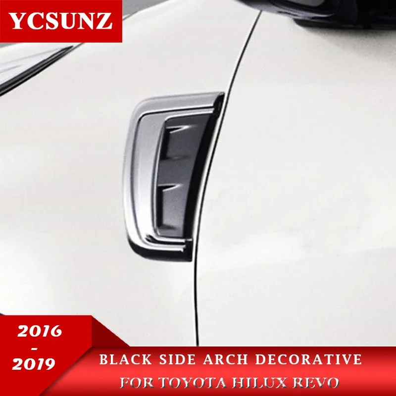 

ABS Side Arch Trim Decorative For Toyota Fortuner SW4 2016 2017 2018 2019 2020 2021 2022 Car exterior Accessories YCSUNZ