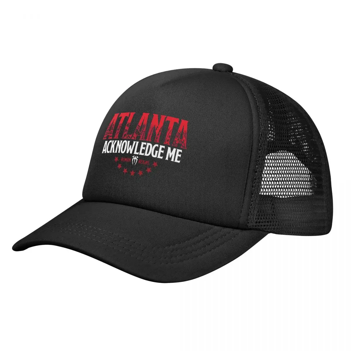 Romans Atlanta Acknowledge Me Reigns Trucker Caps Men Women Fashion Hats Trucker Worker Cap Sun Hats Mesh Baseball Caps Summer