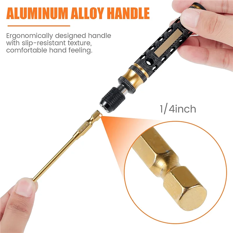 9 in 1 RC Tool Kit, RC Car Tool Kit RC Hex Driver Screwdriver Set for RC Car Hobby Tools