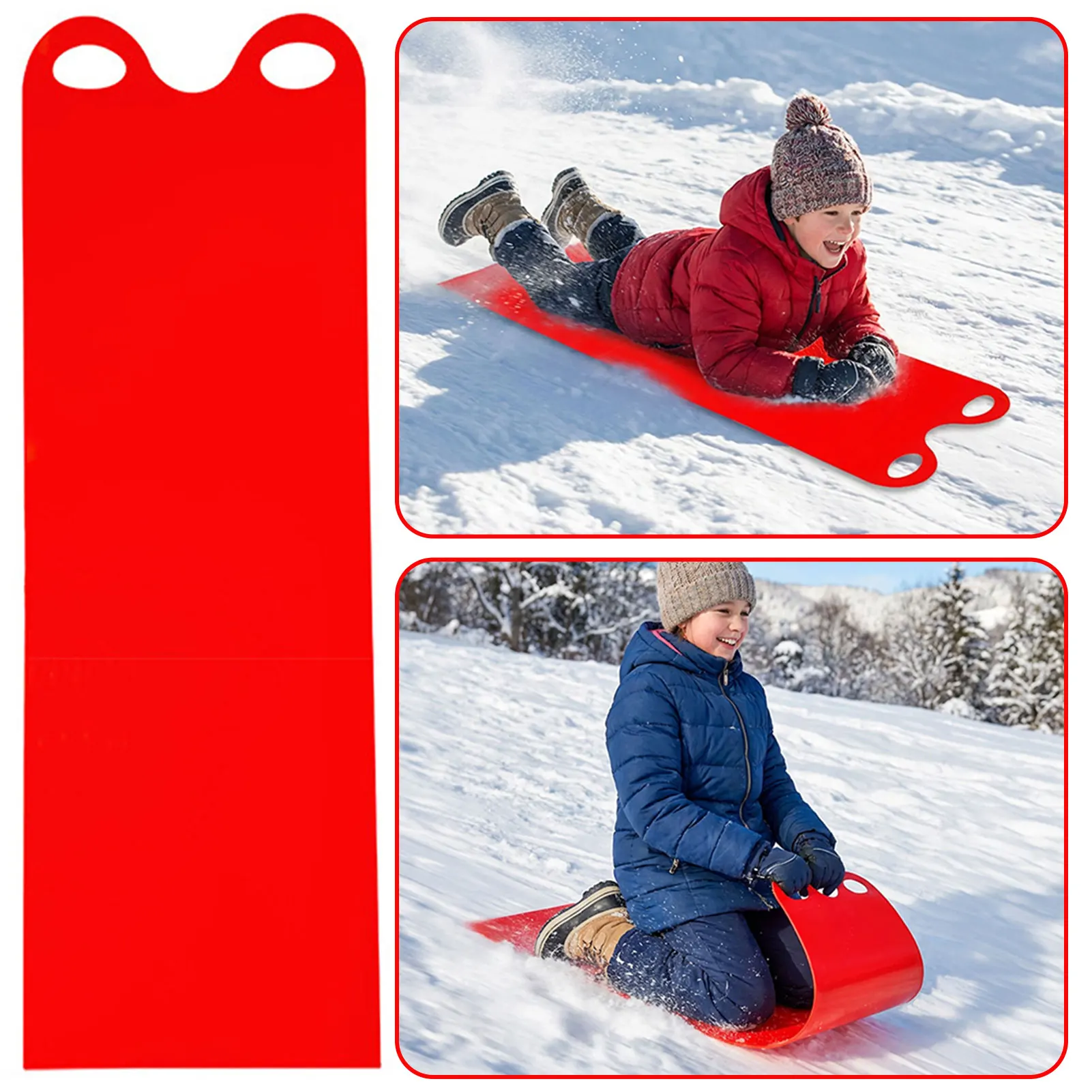 

Foldable Snow Sled Flying Carpet Soft Ski Blanket Safe & Smooth Multi-Season Outdoor Fun Lightweight Dune-Sled Adventurous