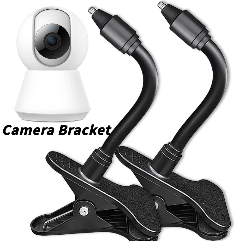 Punch-free Portable Webcam Stand For Baby Monitor Camera Holder Clip Mount Home Flexible Twist Webcams Mounting Clamp Kit