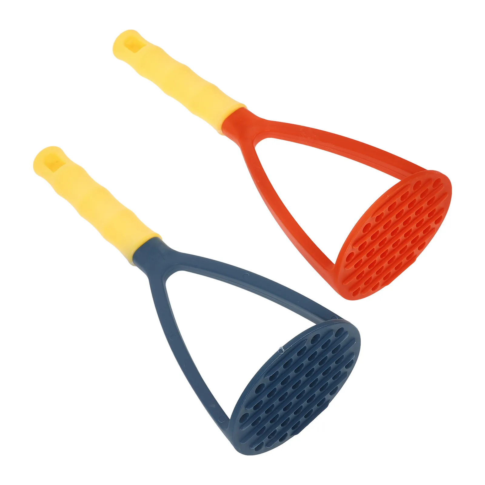 

2Pcs Kitchen Potato Masher Manual Food Presser for Home Cooking Mashing Potatoes Carrots Bananas Beans Comfort Grip Lightweight