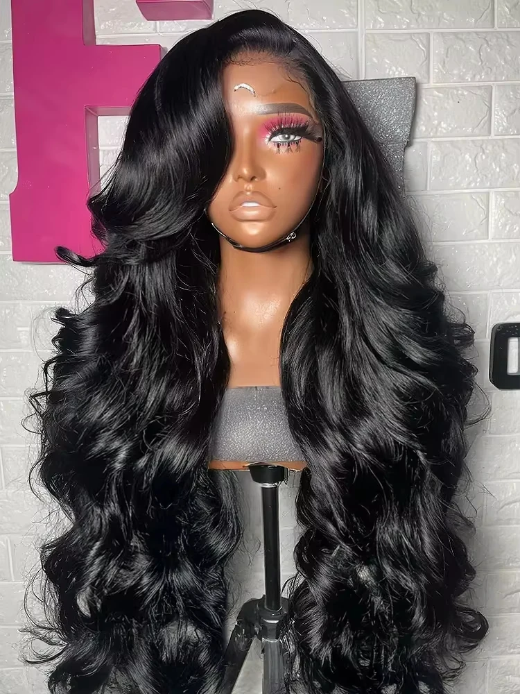13x6 Glueless Pre Plucked 13x4 200 220 Density Brazilian Body Wave HD Wig Lace Front 30 40 Inch Human Hair Lace Frontal Wigs image 2