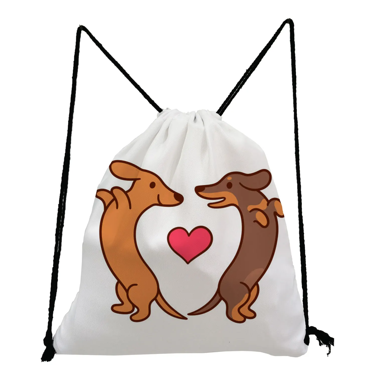 Sac à dos imprimé teckel Welsh Corgi pour femme, sac de voyage portable, motif de chien de dessin animé mignon pour enfant, mode créative