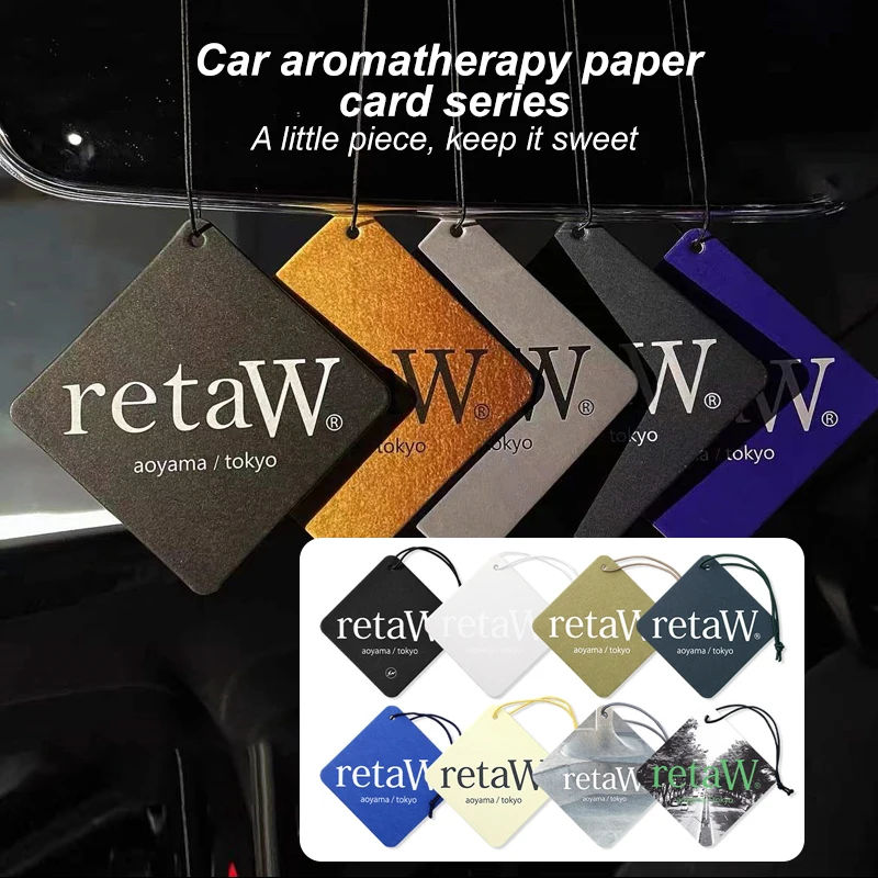 50pcs Custom Personalized Paper Perfume Hanging Card Car Air Freshener Your Logo Design for Bedroom Wardrobe Shoebox Bathroom