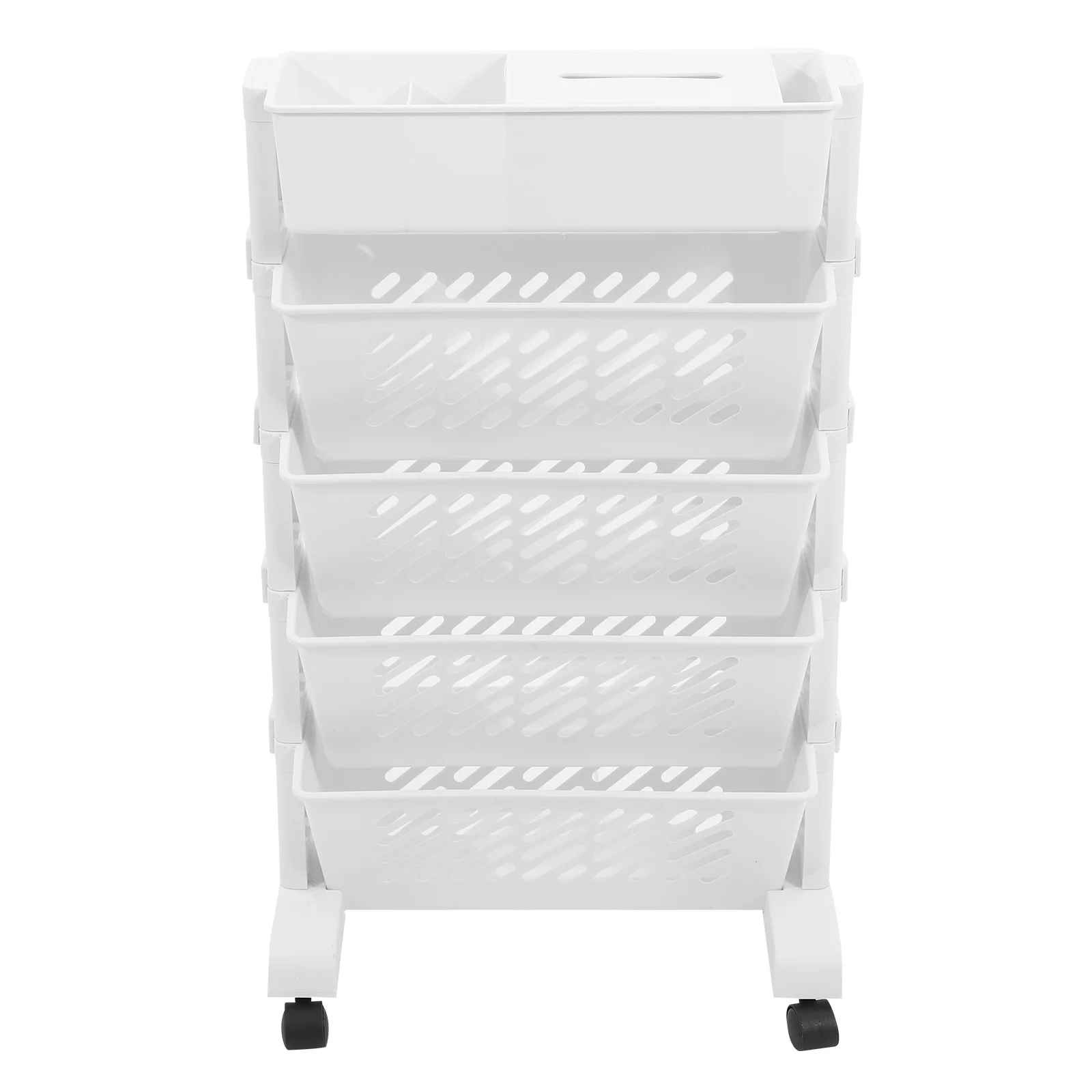 

Household Multi-Layer Rolling Storage Cart Plastic Book Shelf Desk Organizer Bookshelf for Home Storage Organizer