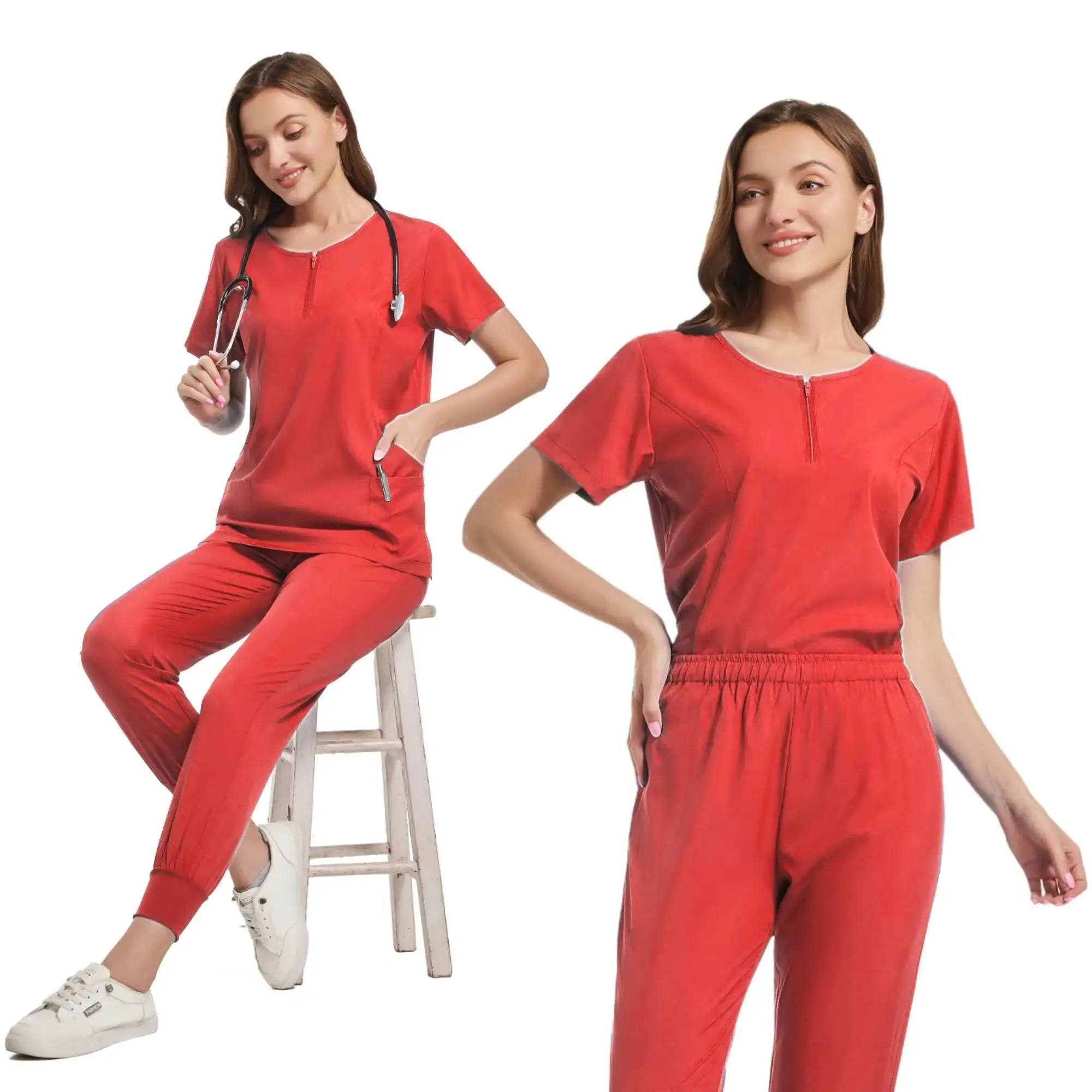 Articles chirurgicaux pour femmes, uniformes de gommage, vêtements médicaux pour dentiste, jogging, ensembles de gommage pour hôpital