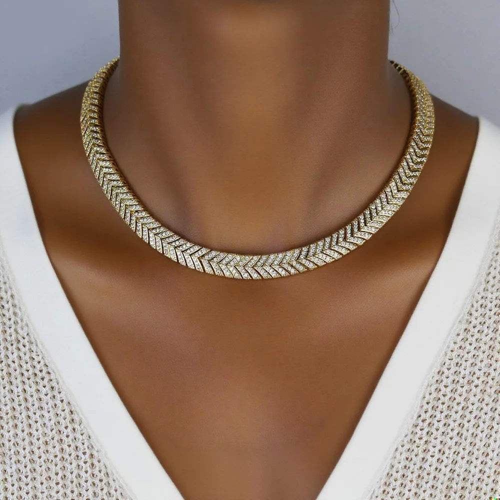 2025 NEW iced out bling cz snake chain bracelet 5A bling bling cubic zirconia high quality classic trendy women chain jewelry