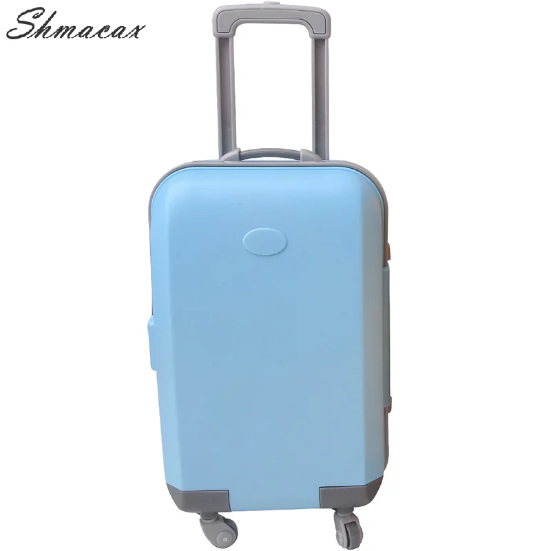 High Capacity Doll Suitcase For Clothes Baby Clothes 18 Inch American Doll Girl Toy Mini plastic suitcase luggage