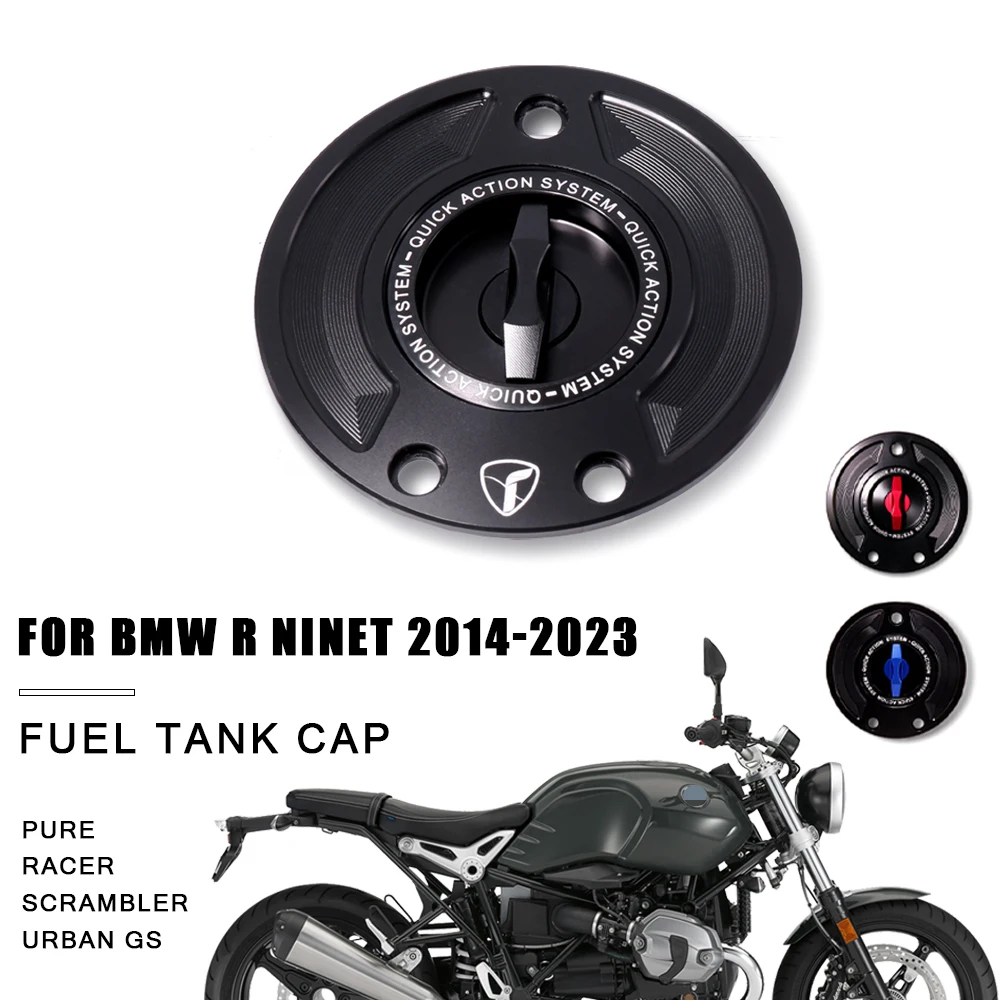 

Fuel Tank Cap Cover CNC Accessories For BMW R NINE T R9T Pure/Racer/Scrambler/Urban GS 2014-2023