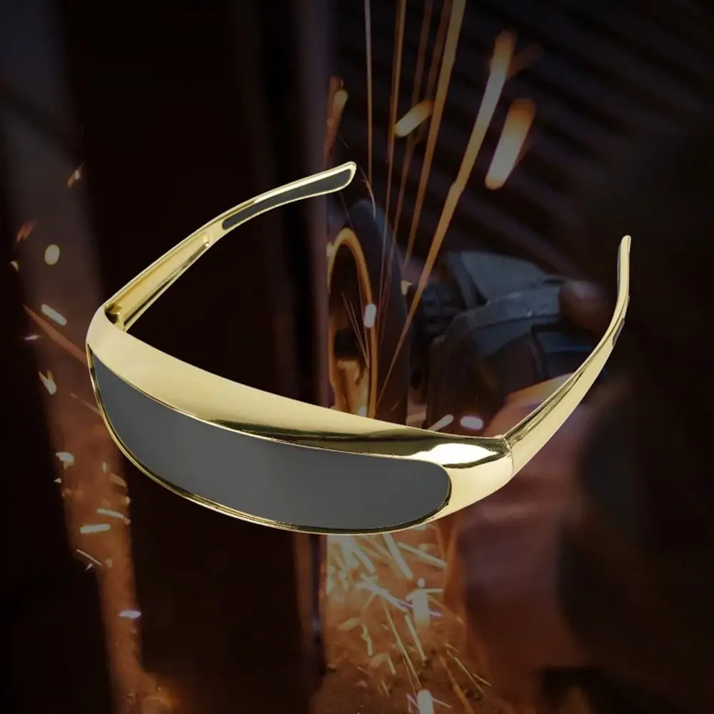 نظارات لحام محمولة مضادة للوهج، نظارات أمان مقاومة للأشعة فوق البنفسجية، مرآة من قطعة واحدة مريحة في الارتداء، واقي عين اللحام