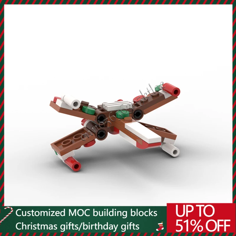125 قطعة MOC تخصيص الزنجبيل التعادل و X الجناح بنة مجنزرة نموذج سيارة الأطفال الجمعية مجموعة لعبة هدايا عيد الميلاد