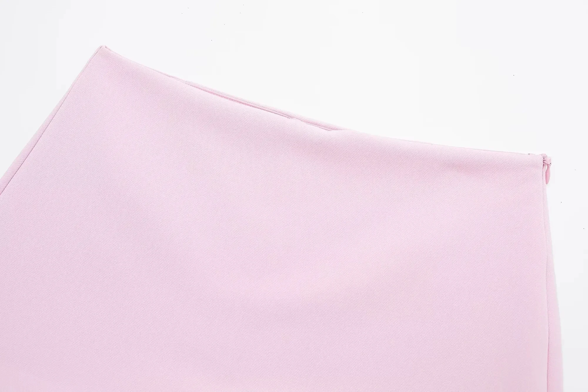 HH 2024 Sommer-Damen-Tanktop, rückenfrei, ärmellos, Neckholder, V-Ausschnitt, abgeschnitten, + A-Linie, hohe Taille, Mini-Shorts, modischer rosa Anzug – Detail 17