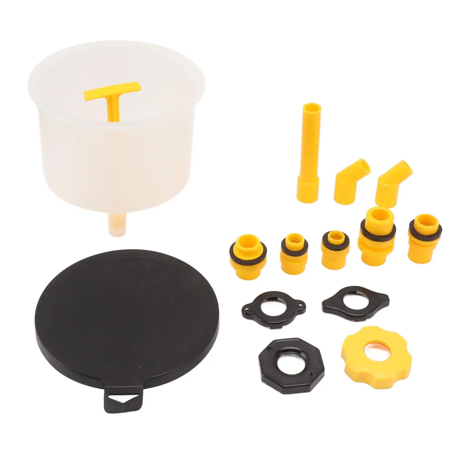

15Pcs Radiator Coolant Filling Funnel Kit Spill Proof Reinforced Design Universal Cooling System Fill Kit