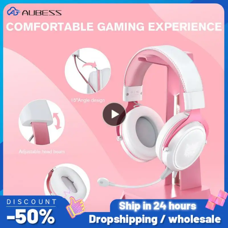 X10 Gaming Headphones with Detachable Cute Cat Ear RBG Lighting Gaming Headset Gamer Earphone with Mic for PC Gaming