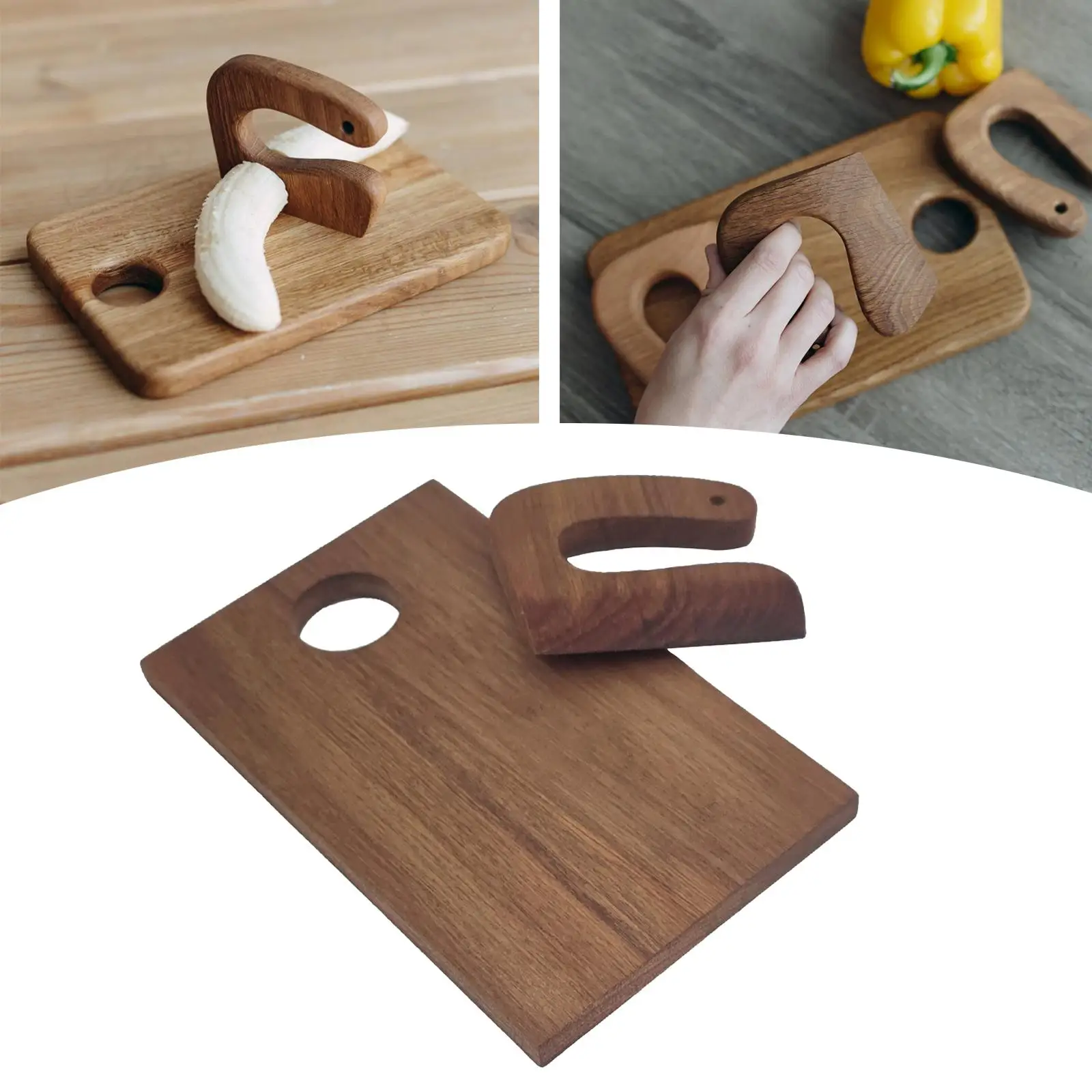 Wooden Kids Knives Set DIY Children Cooking Cutter Cooking Knives for Fruits