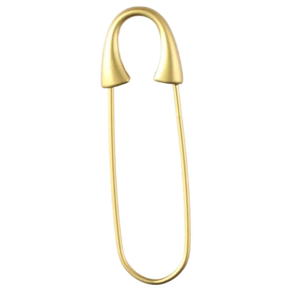 10Pcs DIY Metal Gold Brooches Metal Spring Lock Pin 1.93*0.55inch Gold Heavy Duty Safety Pin Metal Safety Pin Sewing view 6