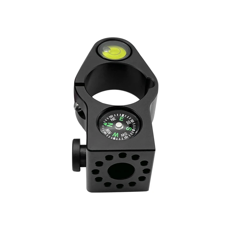 GNSS GPS MERKEZİ KUTUP AKSESUARLARI 32MM ARAŞTIRMA KUTUSU VE SEVİYE BLİSTERLERİ İÇİN BİSİKLET TUTUCU PUSULA VERİ KOLEKTÖRÜ