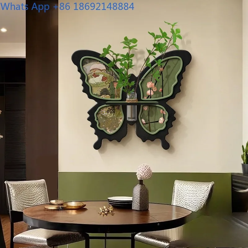 Entryway Decor Hydroponic Green Plant Hanging Painting High-end Corridor Hanging Painting Aisle Combination Mural