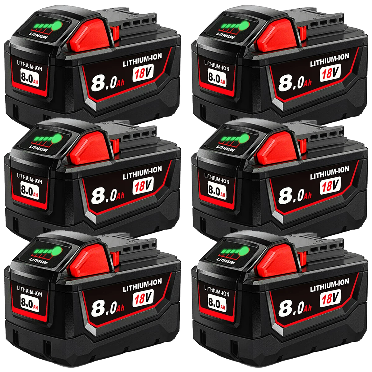 

18V 8.0Ah battery replacement compatible with high-quality Milwaukee M18 8000Ah cordless power tools
