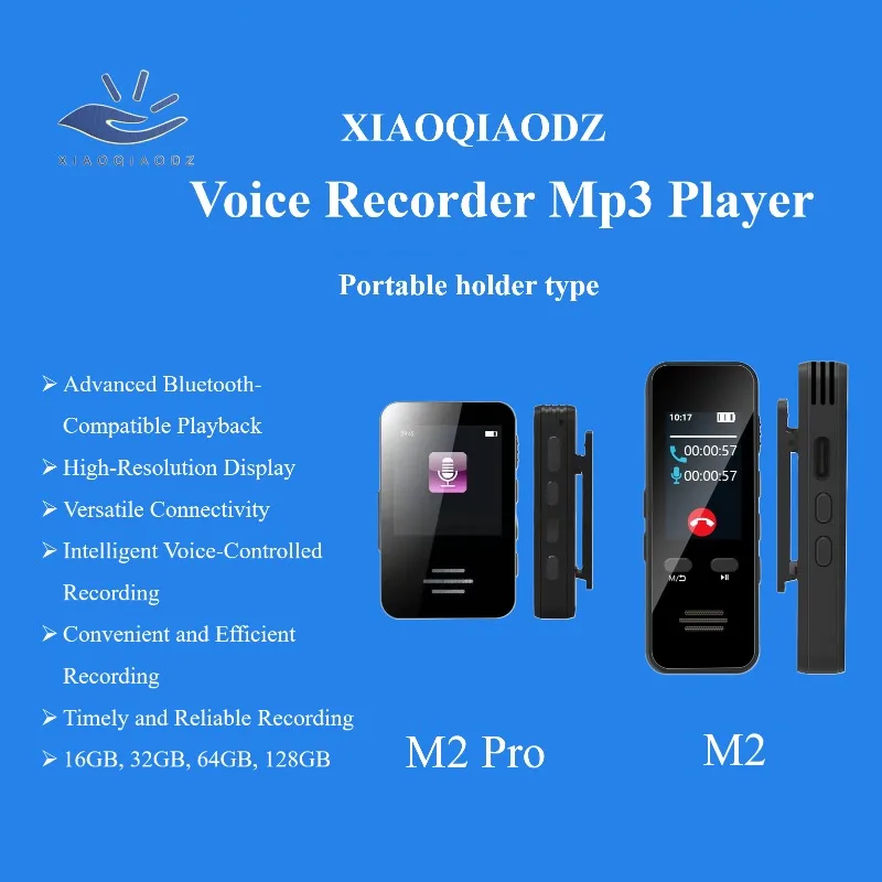 

XIAOQIAODZ Voice Recorder Sound Mp3 Player Pen Mini Small Waretapping Bluetooth Ware Tap Digital Audio AI Timer Walkman HD