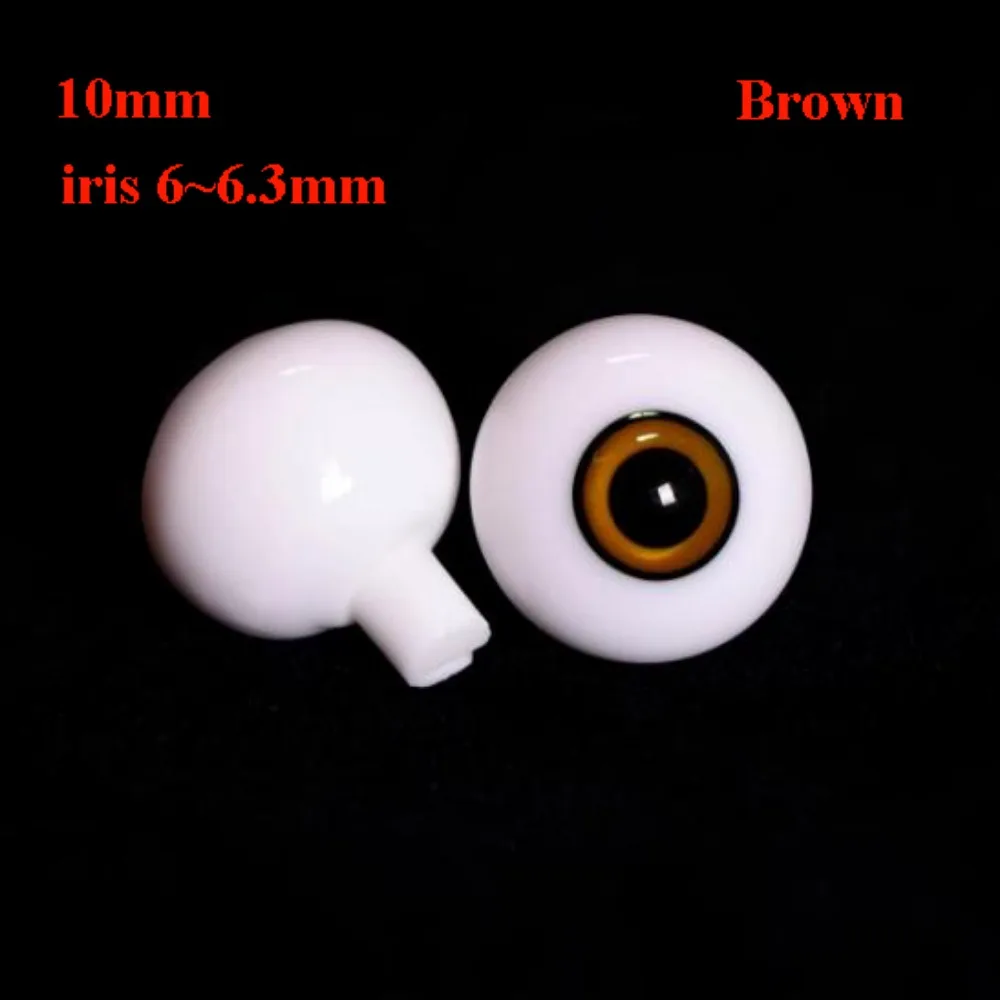 

New 10/18mm Glass Eyes Eyeball Brown Red Blue Cute DIY Doll Making Crafts Safety Animal Toy Accessories For 1/6 BJD Dolls