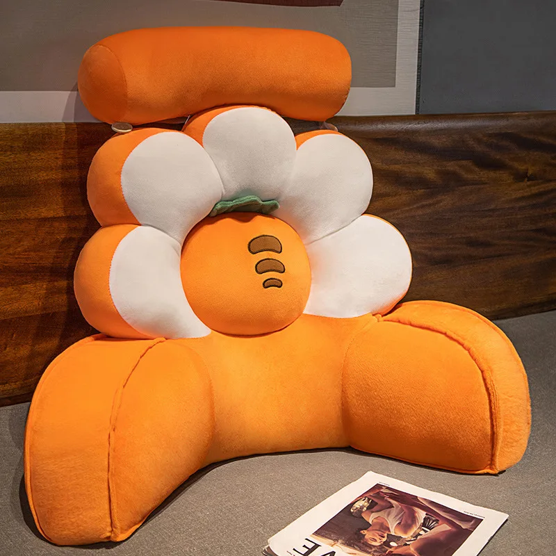

Office Back Support Pillow Lumbar Protection Cushion Student Car Chair Backrest Pad Simple Modern Style Silk Material