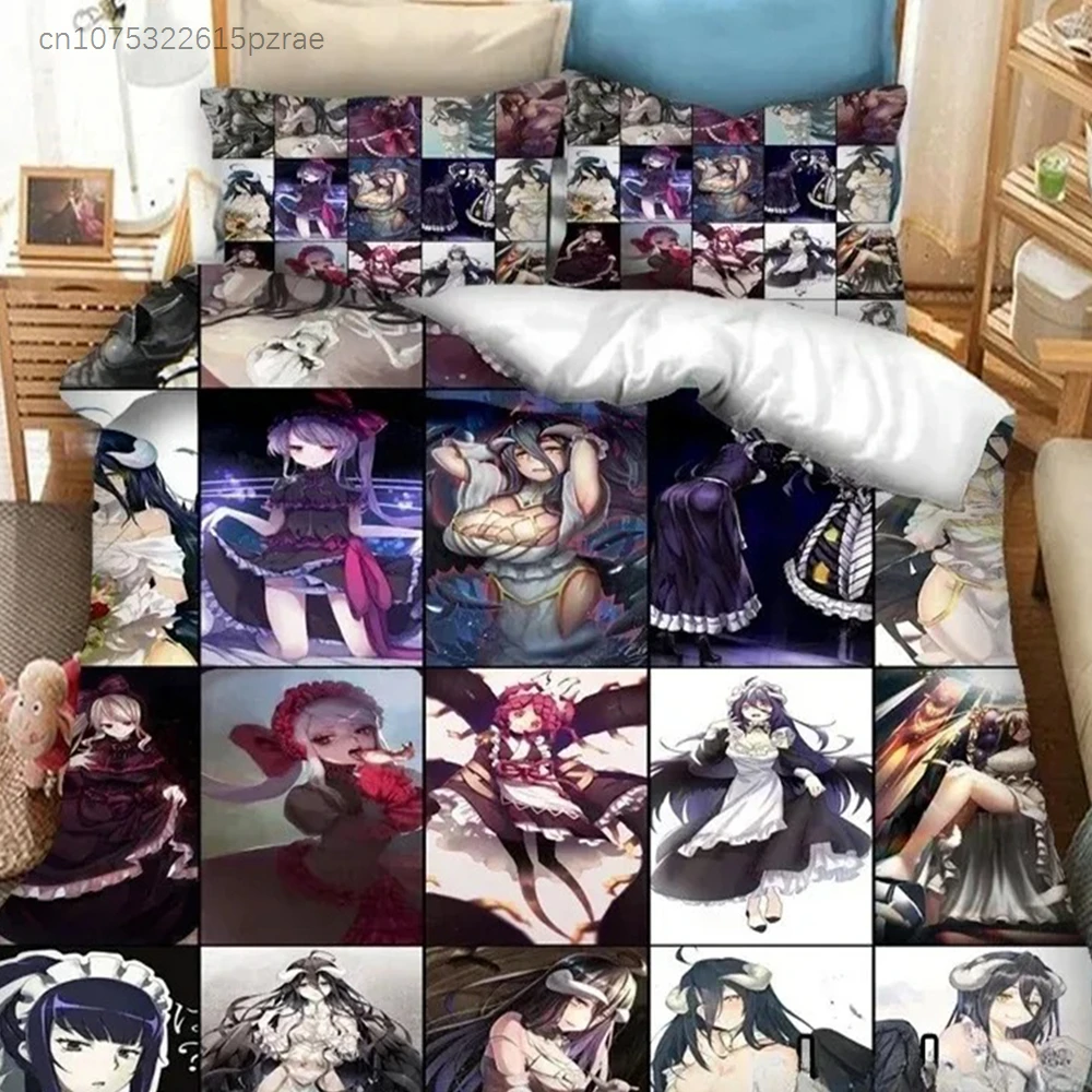 Fashion 3D Printed Anime Overlord Bedding Set Bedroom Soft Modern Bedspreads Comefortable Duvet Cover Quilt Cover And Pillowcase