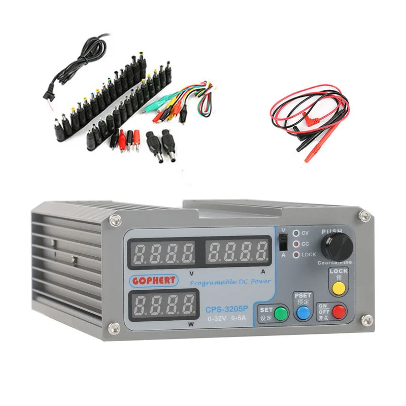Gophert CPS-1610P CPS-3205P CPS-3210P nowe laboratorium DIY regulowany cyfrowy mikroprzełącznik zasilacz DC 110 V-240 V uniwersalny — zdjęcie 7