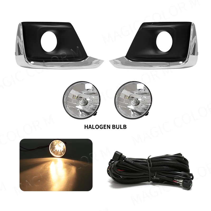 Car Front Bumper Fog Light for Chevrolet Chevy Captiva 2016 2017 With Wires Switch Auto Driving Spot Lamp Assembly Kit