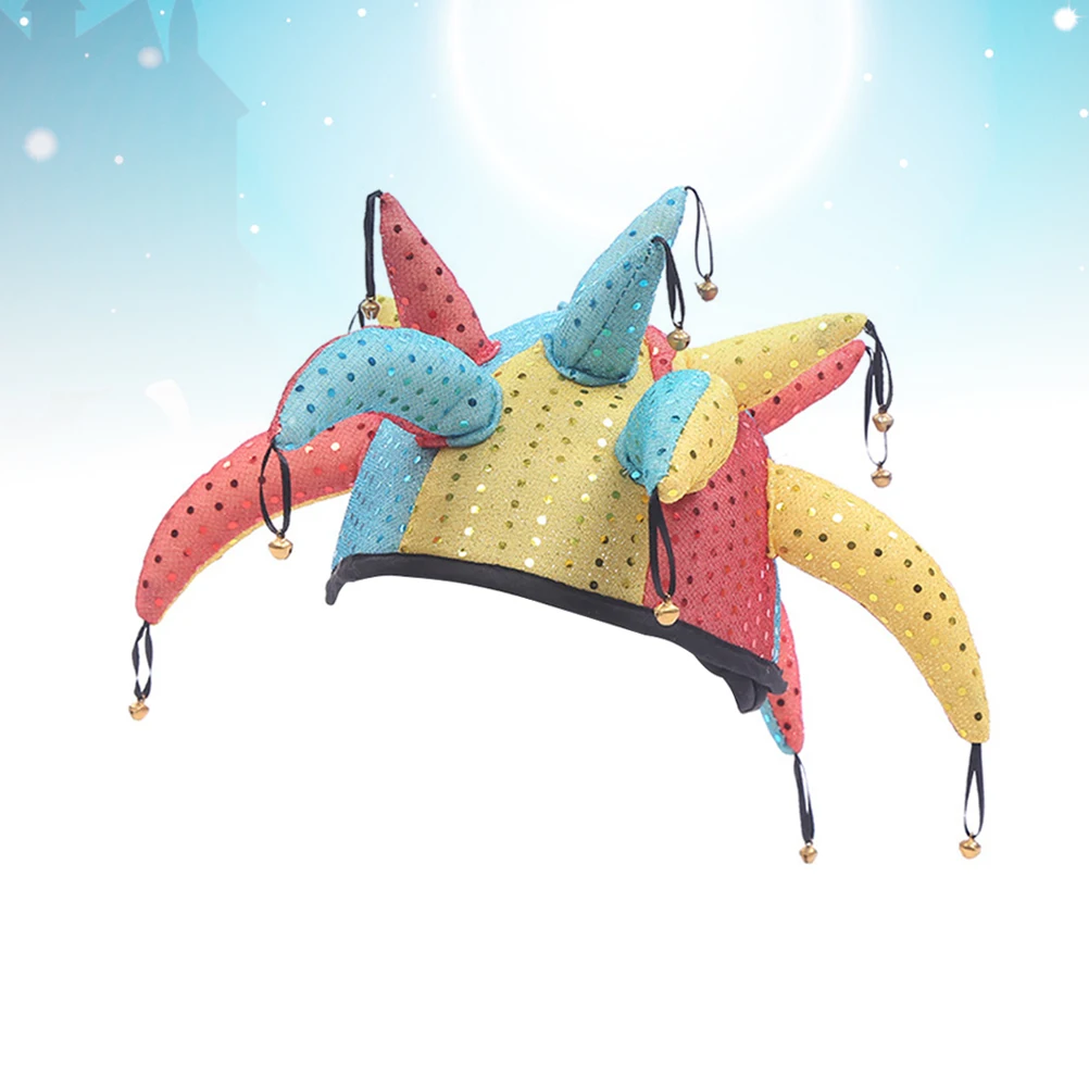 Il cappello da clown a campana Accessori per capelli di Halloween Cappellino per decorazioni per feste per spettacoli teatrali