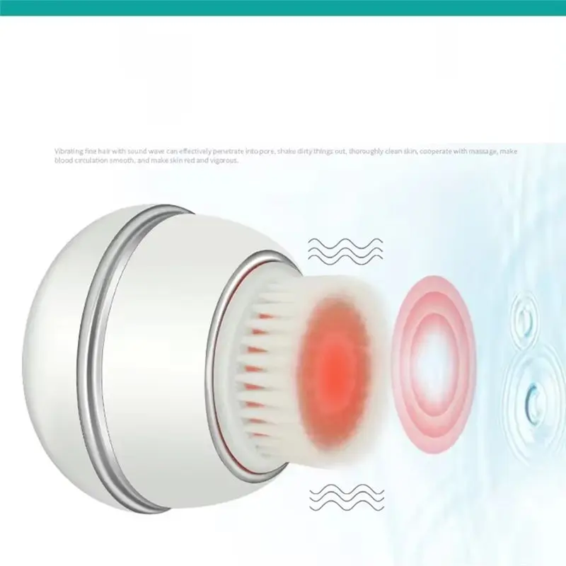 Offre spéciale-Vibration brosse nettoyante pour le visage nettoyant par vibrations pour le nettoyage des pores profonds Exfoliation de la peau