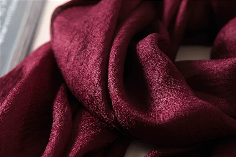 2023 luxus Marke Frauen Mode Schal Plain Solide Seide Leinen Schals Schals Sommer Dame Bandanas Pashmina Foulard Hijab 180*90 cm – Detail 25