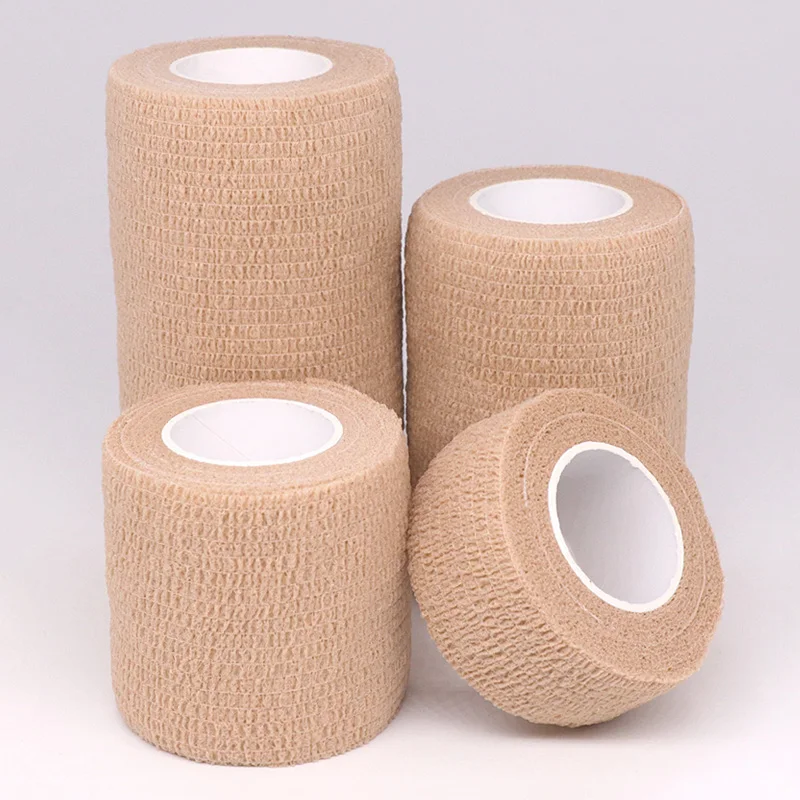COYOCO 2,5/5/7,5/10 cm * 4,8 m elastische selbstklebende Vliesbandage, kohäsive Bandage für Sportbefestigung, Finger, Handgelenk, Bein – Detail 3