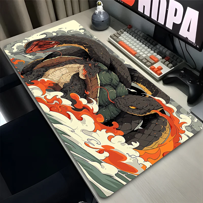 Mouse Pad PC Non Slip Rubber HD Mousepad Fantasy Monster Laptop Gamer Cabinet Keyboard Pad Office Computer Gaming Desk Mouse Mat