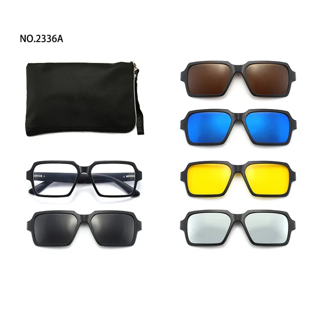 Gafas de sol polarizadas magneticas con Clip montura de plastico para conduccion nocturna UV400 para hombre y mujer 6 unidades AliExpress