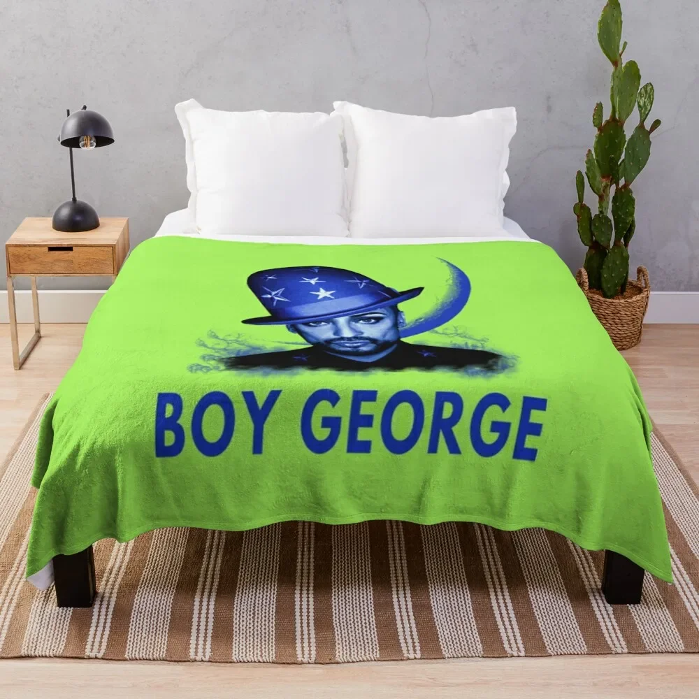 Singer Boy George-blue Throw Blanket Extra Large Throw Picnic Beach Fluffys Large Blankets