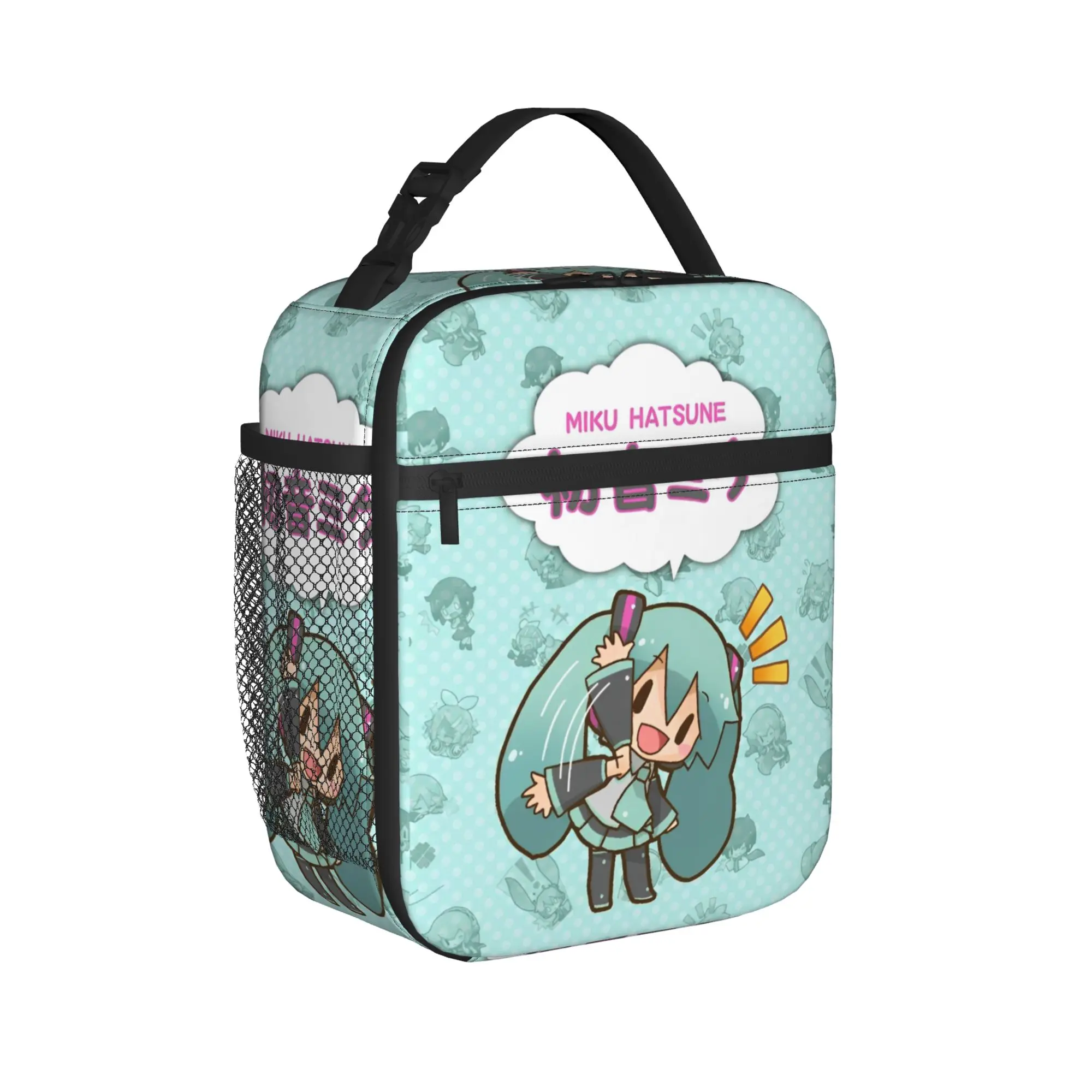 lancheira-termica-portatil-hatsune-miku-anime-bolsa-cooler-para-almoco-trabalho-e-viagem