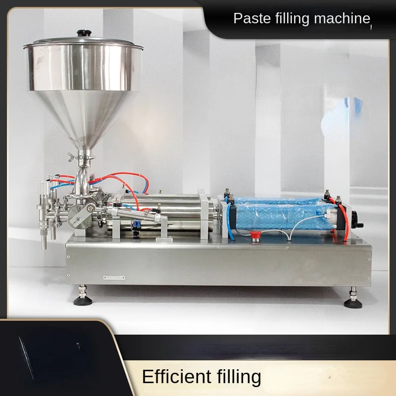 Paste filling machine Automatic double head filling machine Horizontal pneumatic