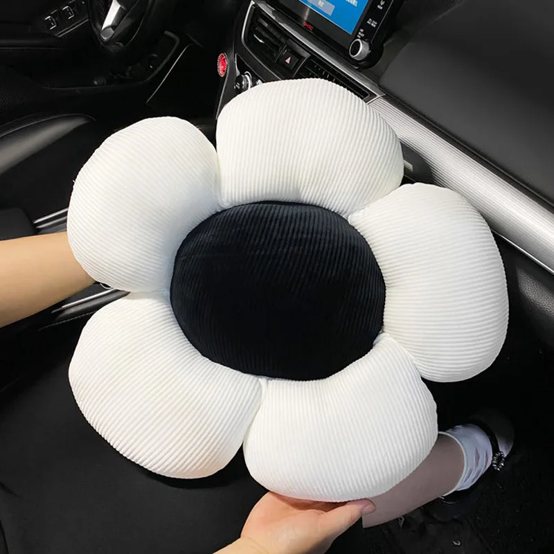 Hot Winter Soft Plush Universal Car Seat Cover Classic Black White Color Seat Mats Auto Seat Cushion Keep Warm Car Accessories