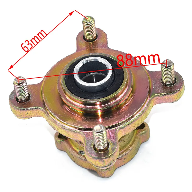 Voor 17mm 4 Stud Remschijf Wielnaaf Fit Voor 49cc 50cc 110cc 125cc 6 7 8 Inch wiel Go kart Buggy Karting ATV Quad Onderdelen