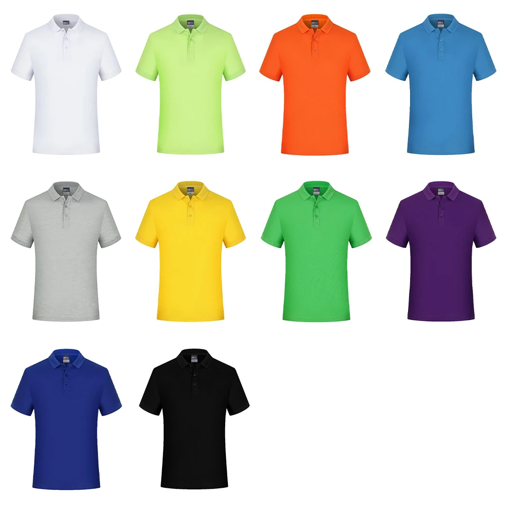 Camiseta Polo en blanco para hombre, venta al por mayor, camiseta con cuello barato, Poloshirt de moda, camisetas informales de verano para hombre,