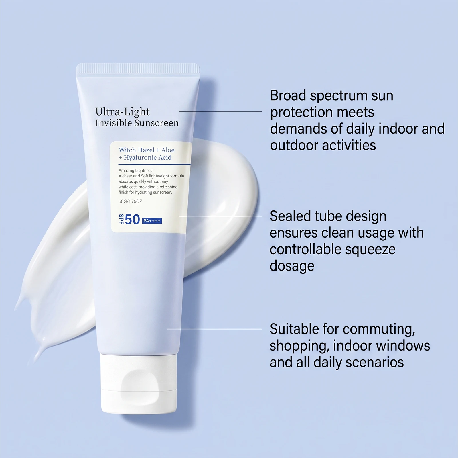 Ultra-Light Invisible Sunscree - Spf 50 Sunscreen ulasan dan harga