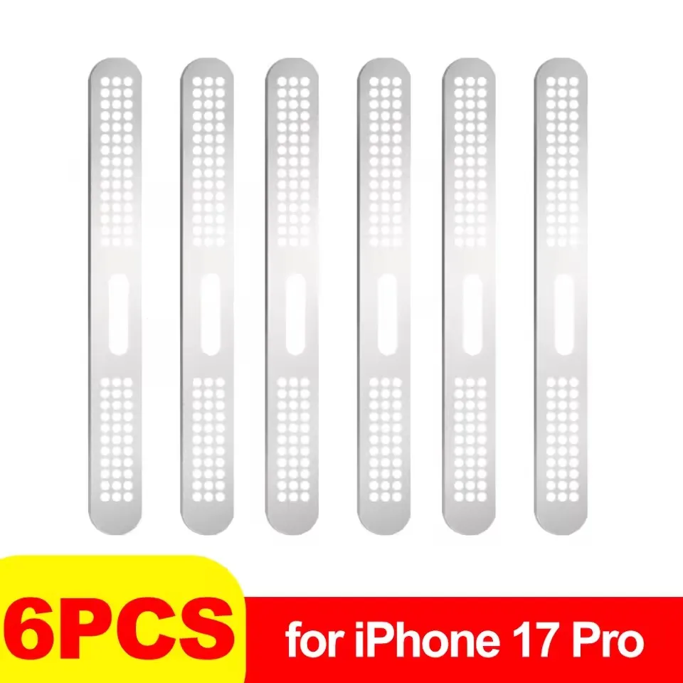 Metall Staubdicht Net Aufkleber Für iPhone 17 Pro 17 Pro Max Hörer Lautsprecher Loch Anti-staub Mesh Schutz Für iPhone 17