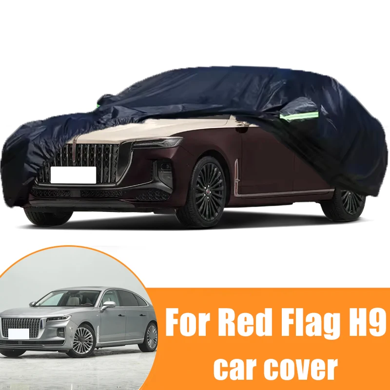 

For Red Flag H9 All-Weather Car Covers 6-in-1 Waterproof Dustproof UV Proof Snowproof Scratch Resistant Protection
