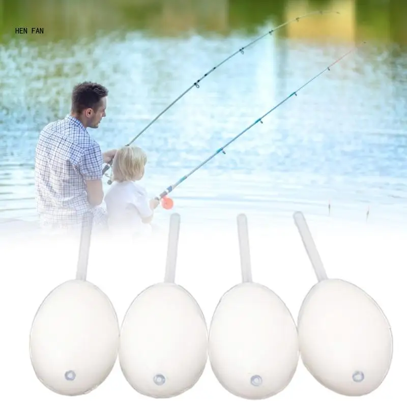 4Pieces Peg Floats Fishing Fish Float Acrylic Fishing Bobbers Fishing Float Set M89D