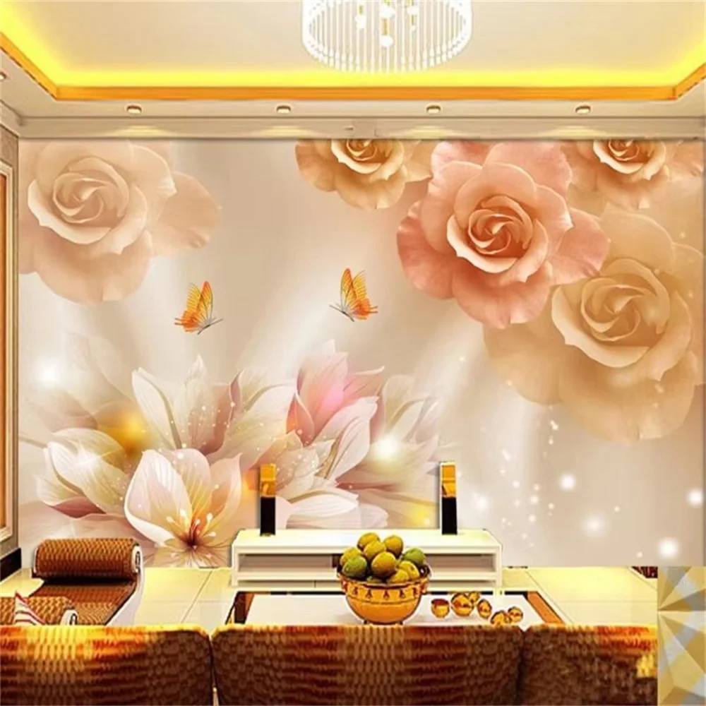 

Обои на заказ, 3d фрески, модные бабочки, любовь, цветок, фон, стена, гостиная, спальня, обои magnolia Papel de Parede