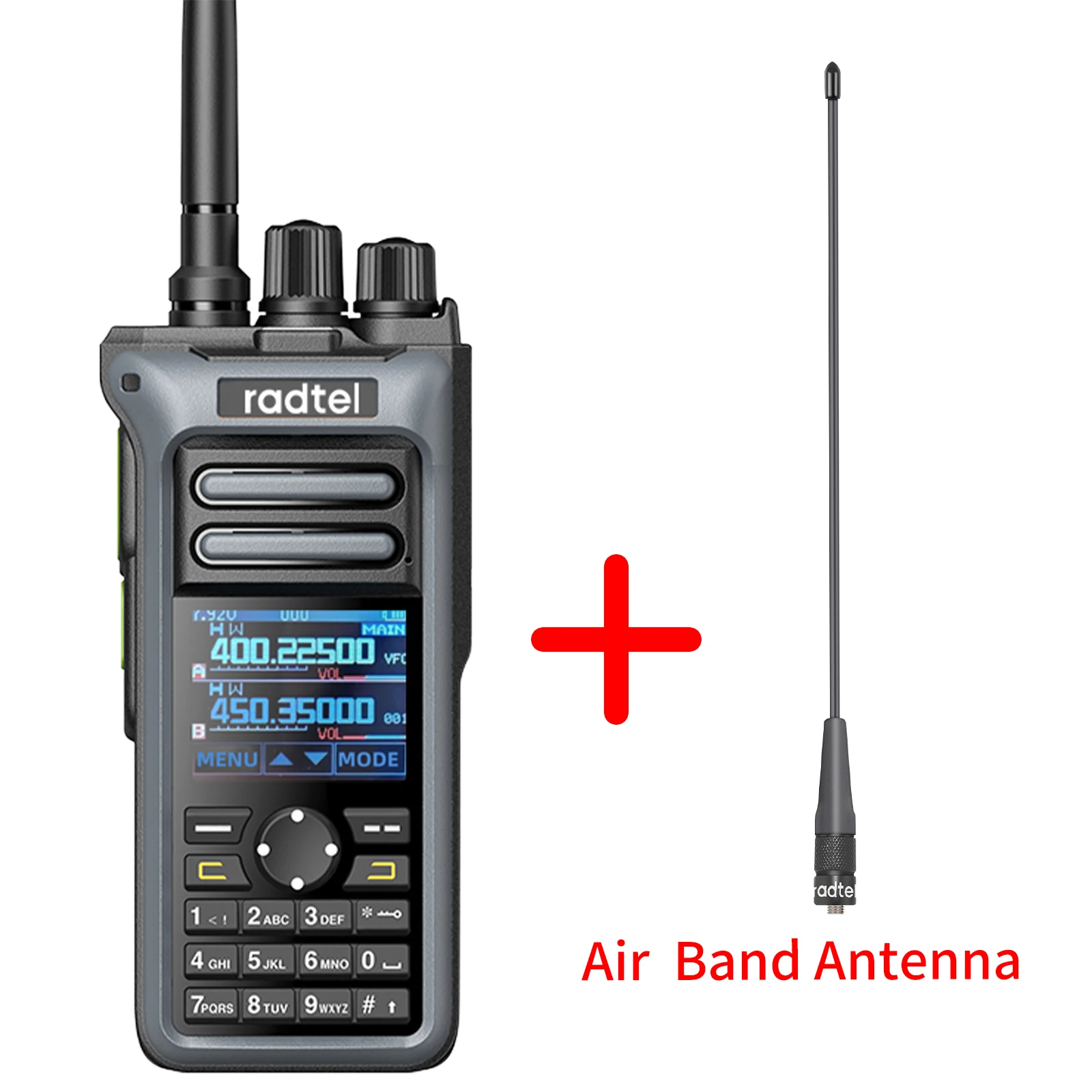 AAA + RT-752 10w banda de ar walkie talkie banda completa amador presunto 250ch ht USB-C bateria noaa fm am gravação vibração