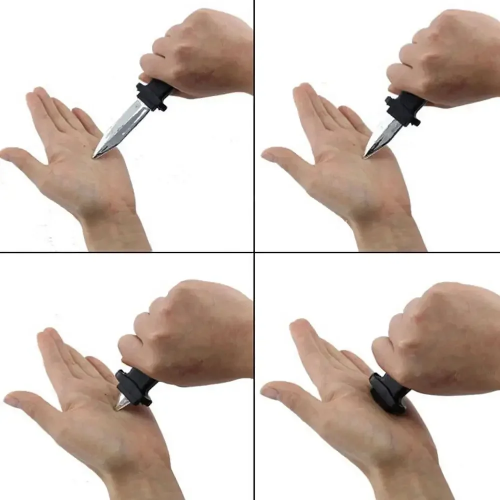 

1PCS 18cm Comedy Magic Plastic Retractable Dagger Joke Prank Props Knife Scary Trick Toy p11